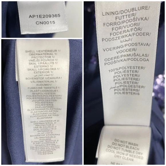 ADRIANNA PAPELL AP1E209365 OMBRE FLORAL SEQUIN EMBELLISHED SHEATH COCKTAIL DRESS - Picture 15 of 15